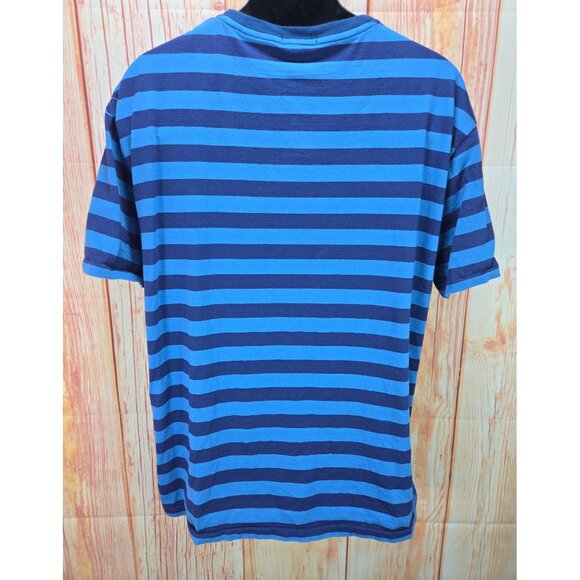 Polo Ralph Lauren Classic Fit Cotton Blue Striped T-Shirt XL - Picture 2 of 7